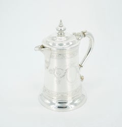 Old English Engraved Exterior Silver Plate Walker & Hall Tankard