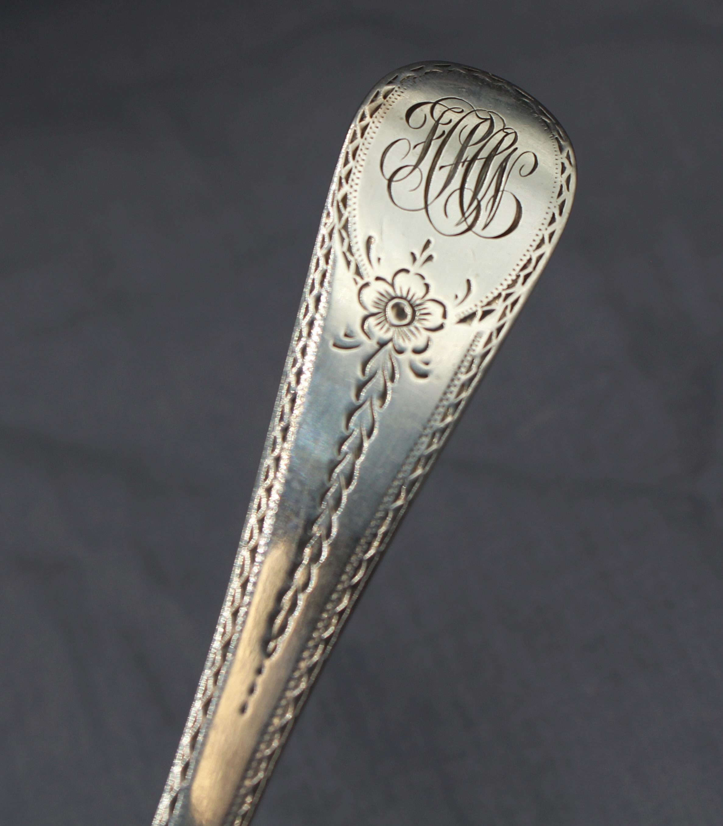 19th Century Old English Engraved Fish Slice by William Eley I and William Fearn