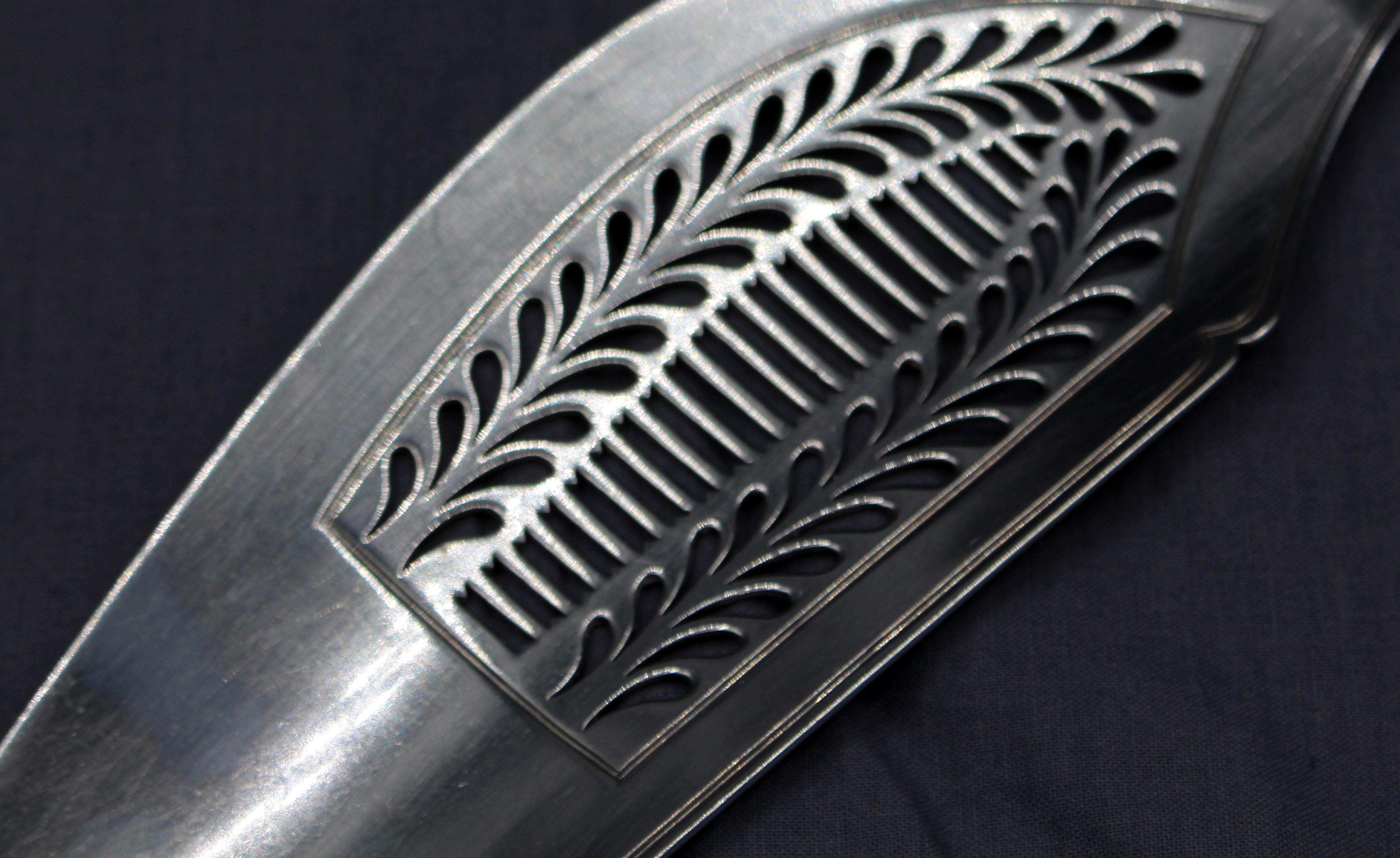 Old English Engraved Fish Slice by William Eley I and William Fearn 2