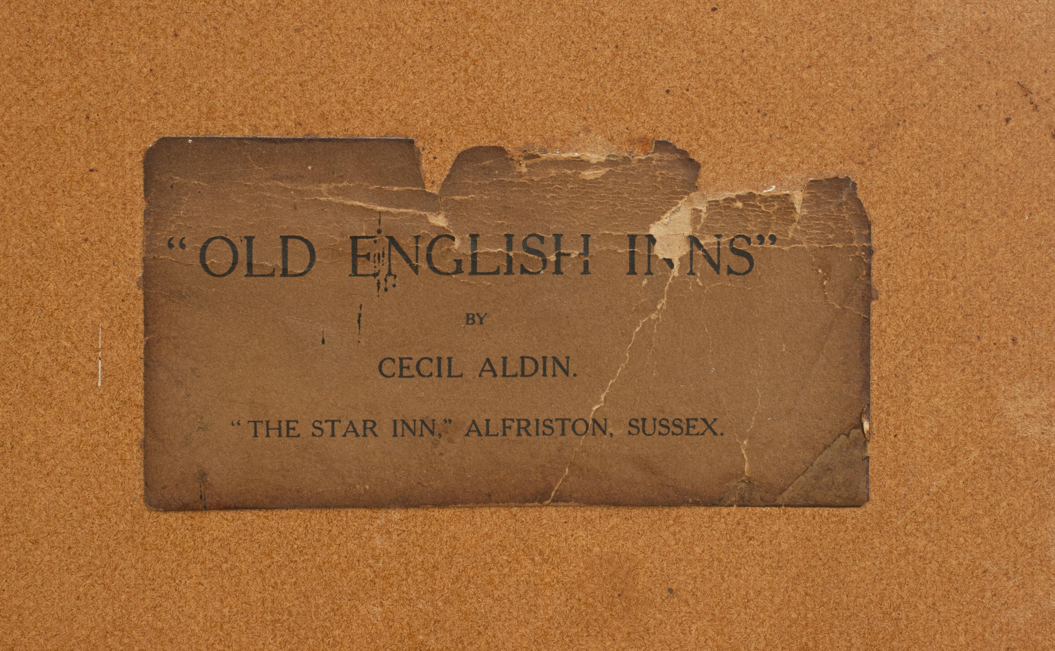 Early 20th Century Old English Inns by Cecil Aldin, the Star Inn, Signed in Pencil For Sale