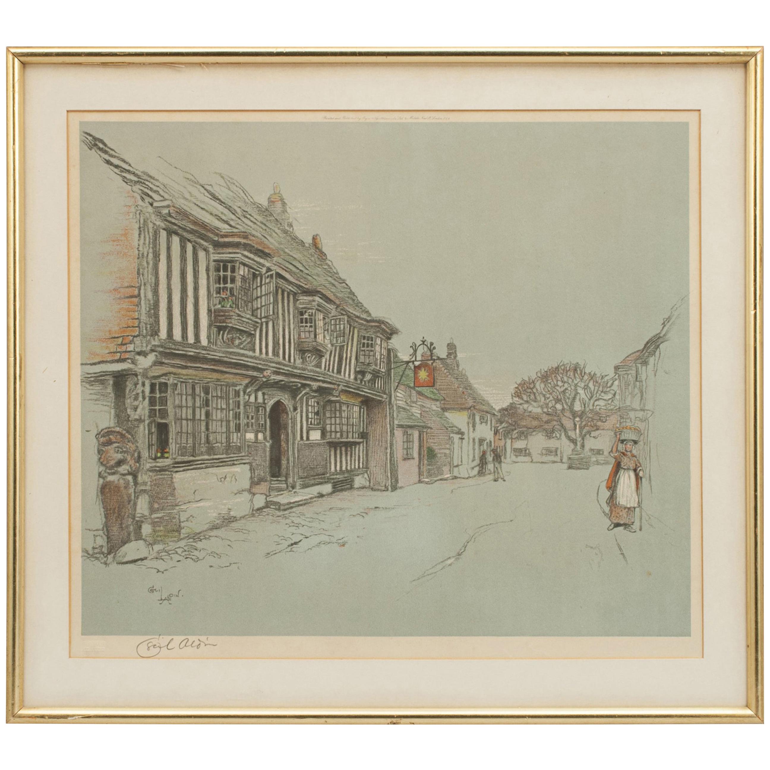 Old English Inns by Cecil Aldin, the Star Inn, Signed in Pencil