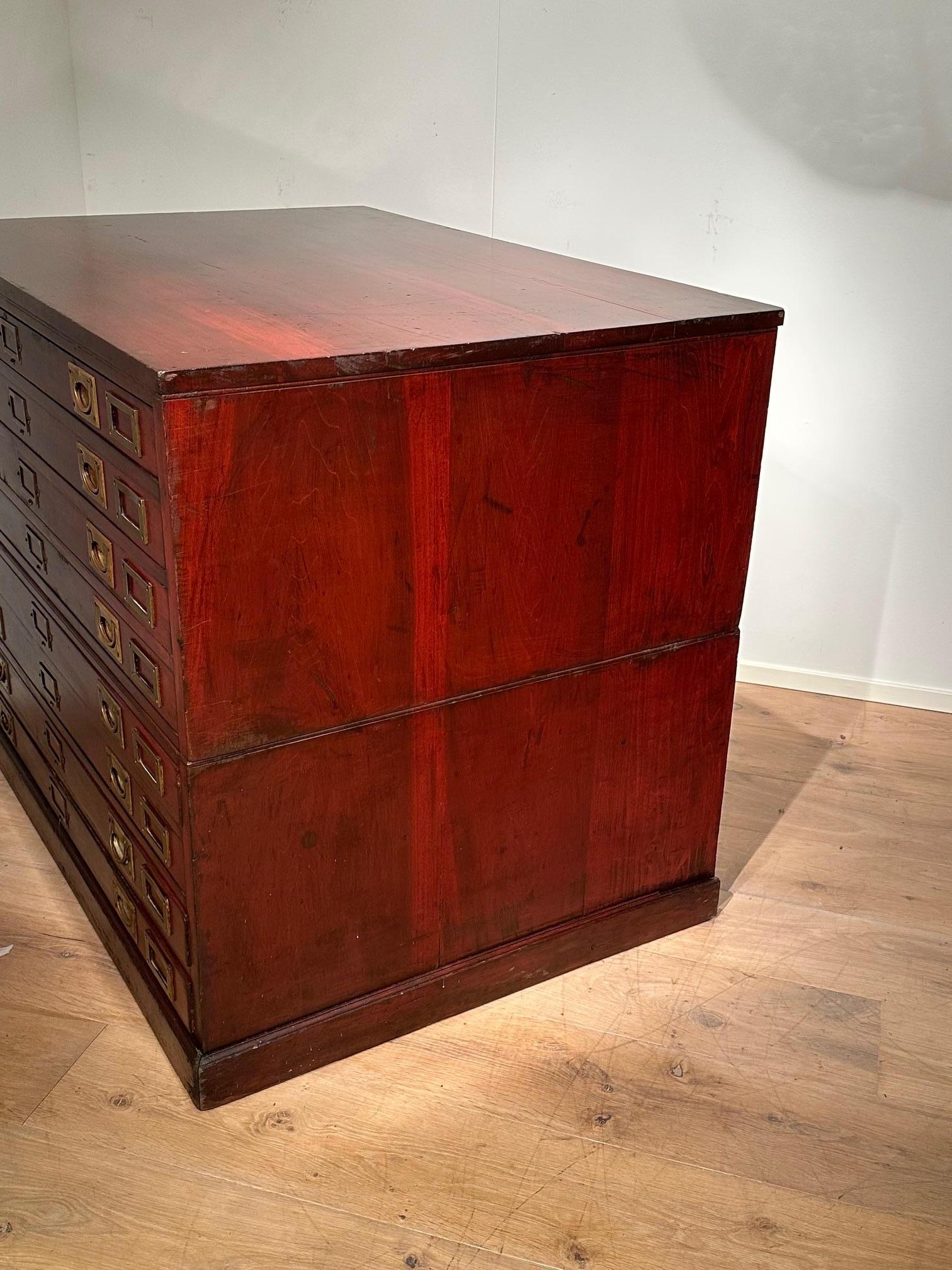 Old English map chest For Sale 1