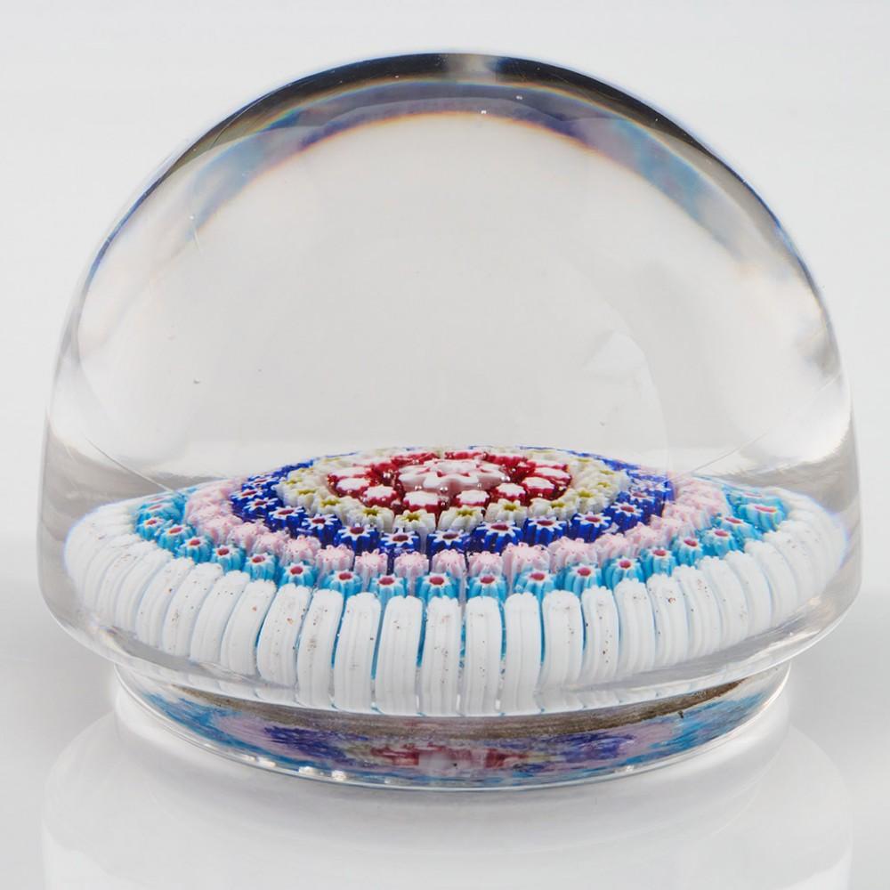Edwardian Old English Millefiori Paperweight c1910 For Sale