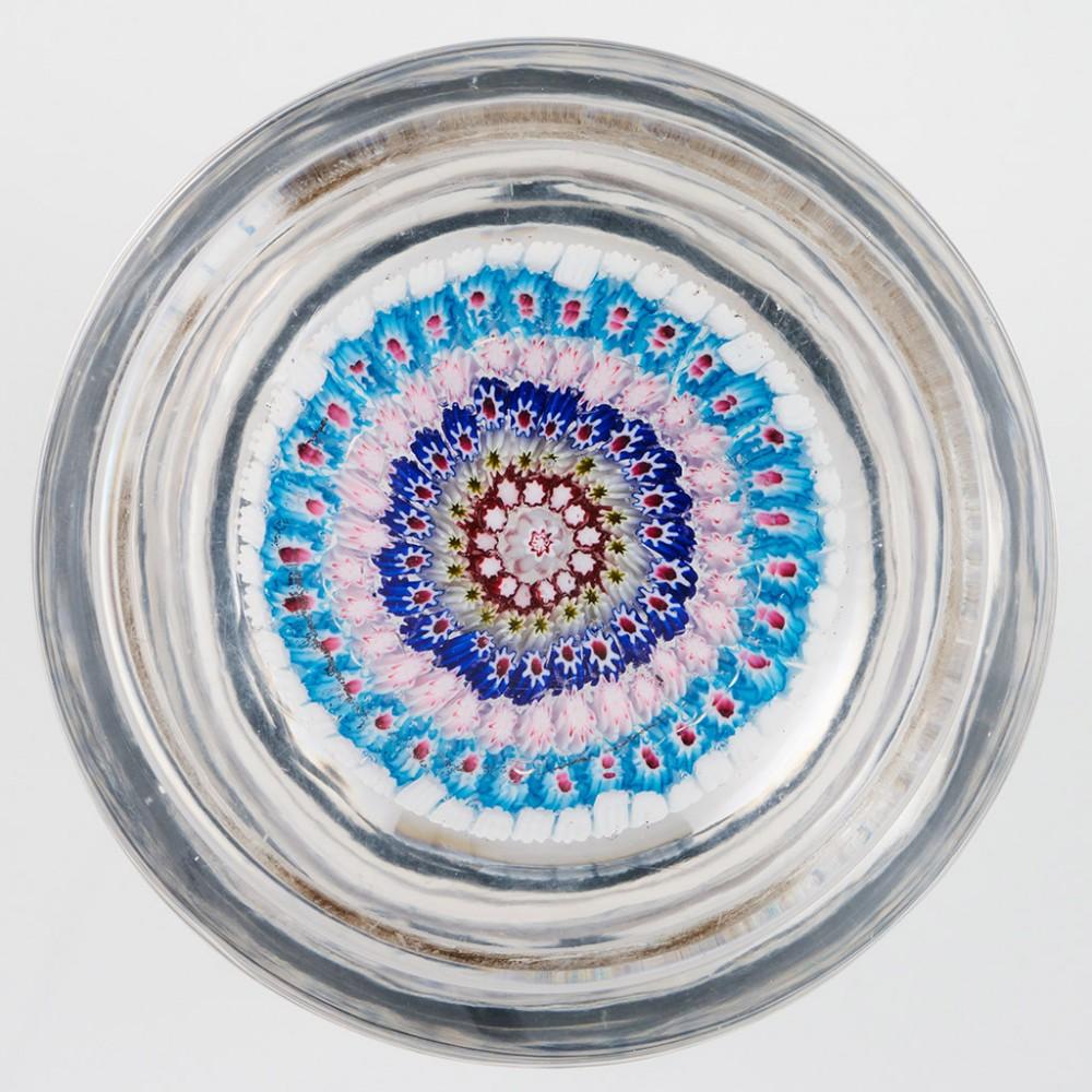 British Old English Millefiori Paperweight c1910 For Sale