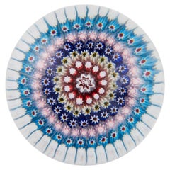 Antique Old English Millefiori Paperweight c1910