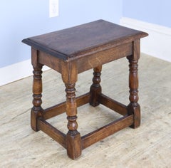Old English Oak Joint Stool