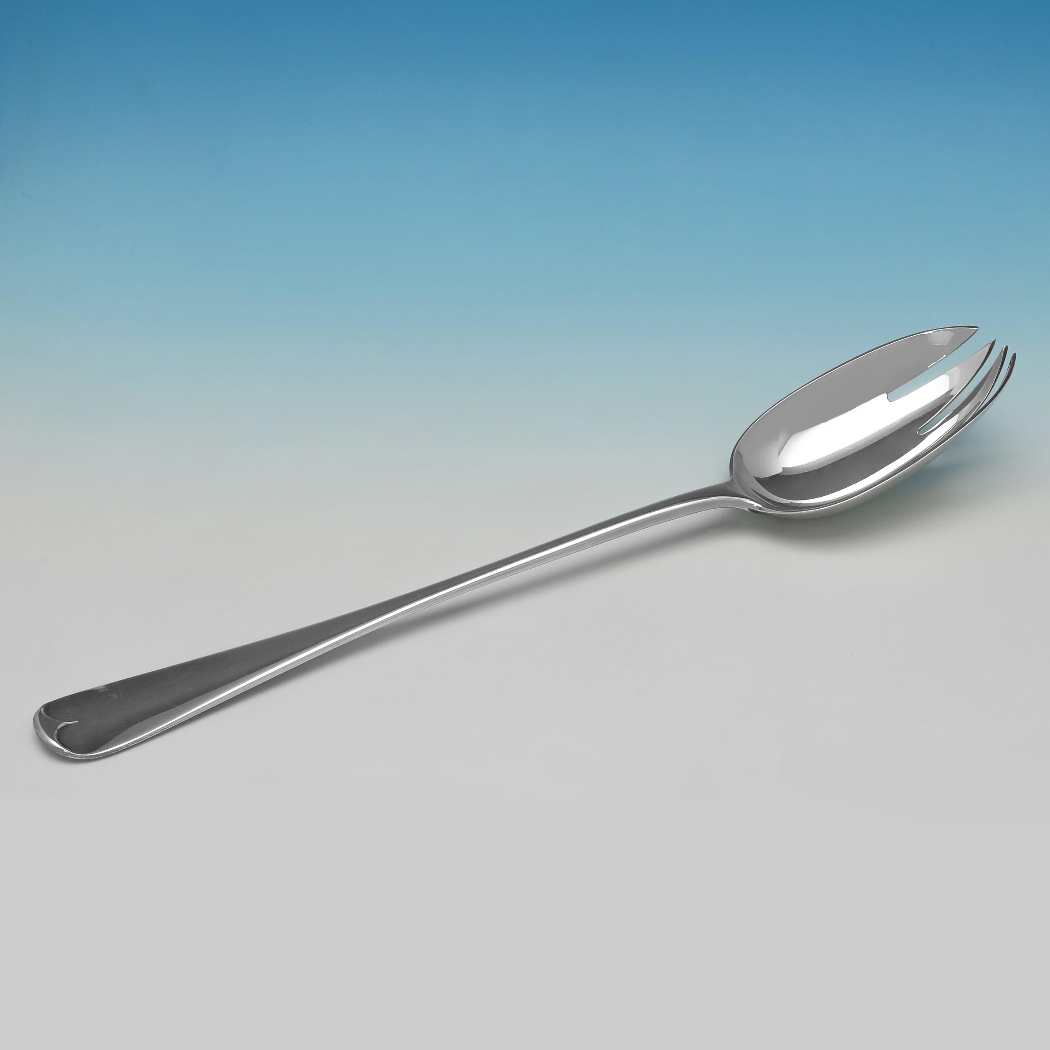 Début du 20ème siècle Service à salade anglais ancien en argent sterling fabriqué à Londres en 1911 en vente
