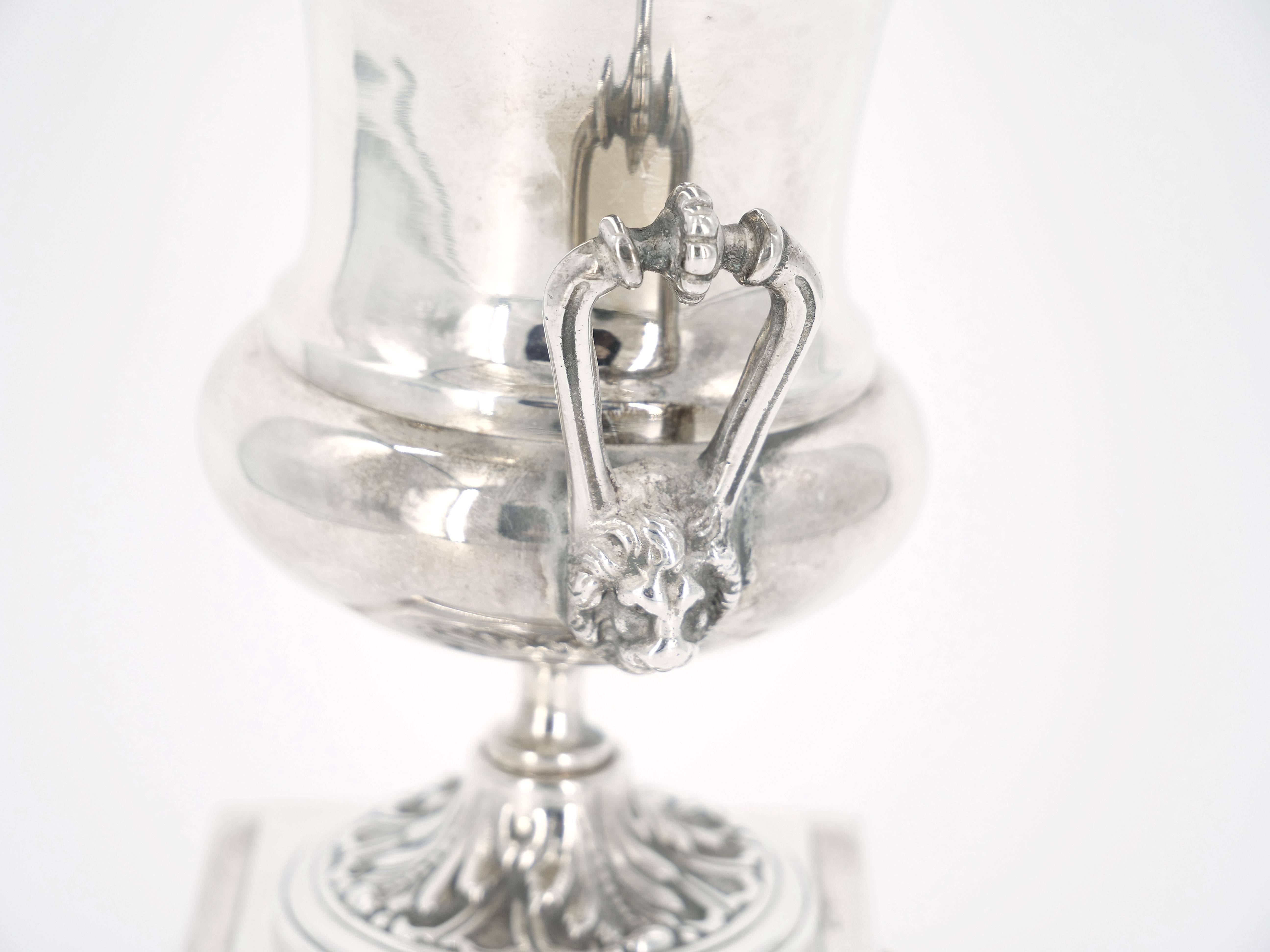 Late 19th Century Old English Sheffeild Silver Plate Small Decorative Urn / Vase For Sale