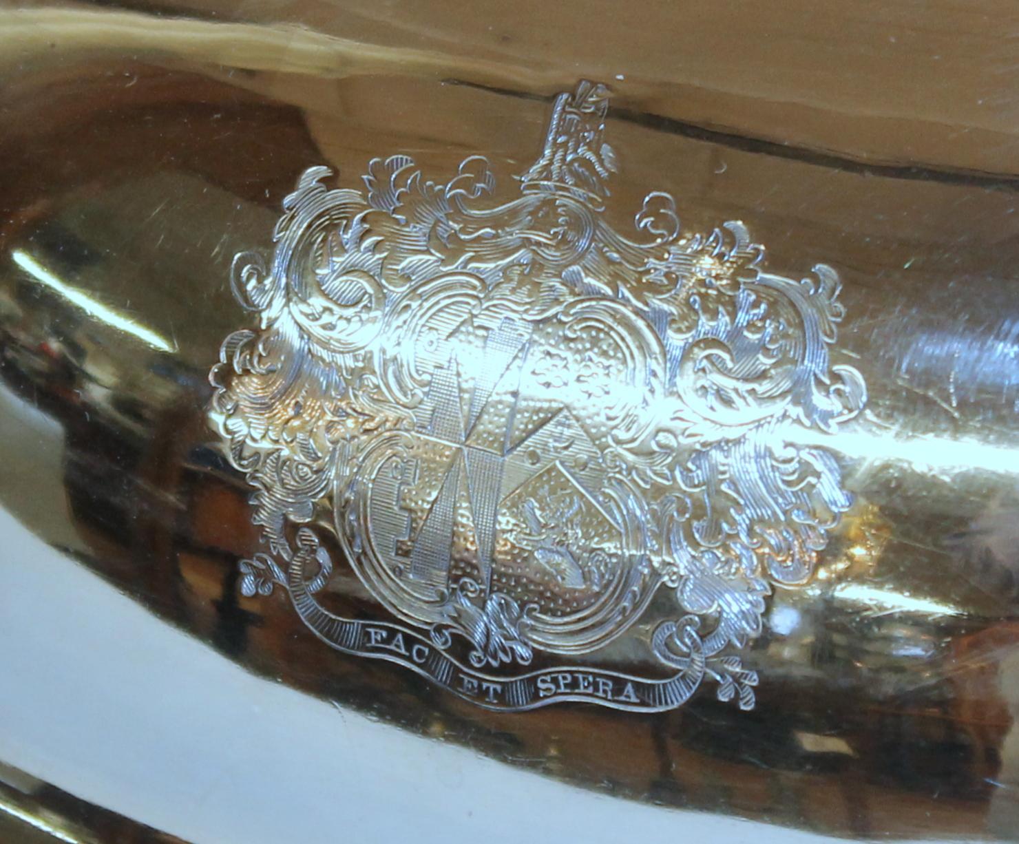 Hand-Crafted Old English Sheffield Plate Matthew Boulton Hand Engraved 