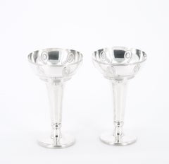 Old English Sheffield Silver-Plated Pair of Decorative Bud Vases