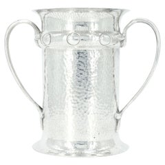 Old English Silver Plate Art Nouveau Style Ice Bucket