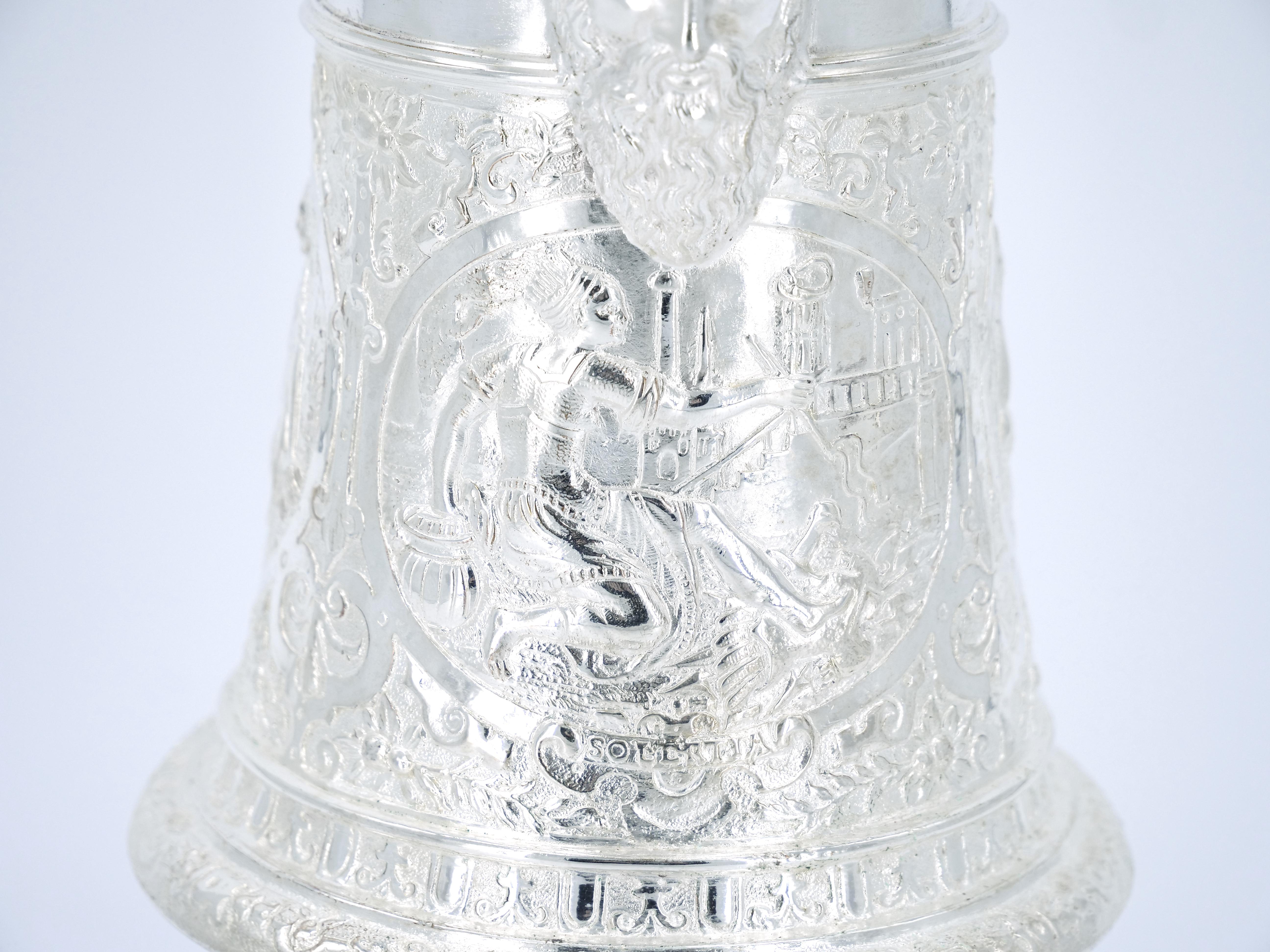 Vajilla de plata inglesa antigua Jarra de servir en venta 2
