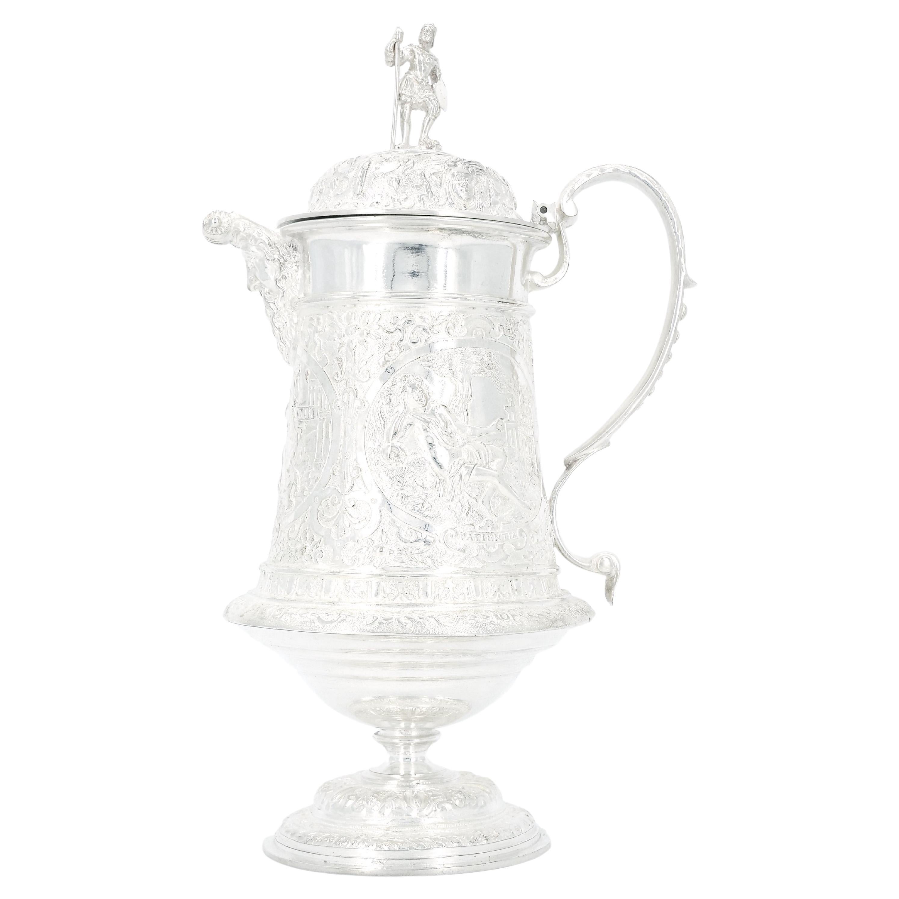 Pair of Vintage Hot Chocolate Jugs, English, Silver Plate, Coffee Serving  Pot For Sale at 1stDibs