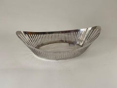 Old English Silver Plate Pieced Bread Basket
