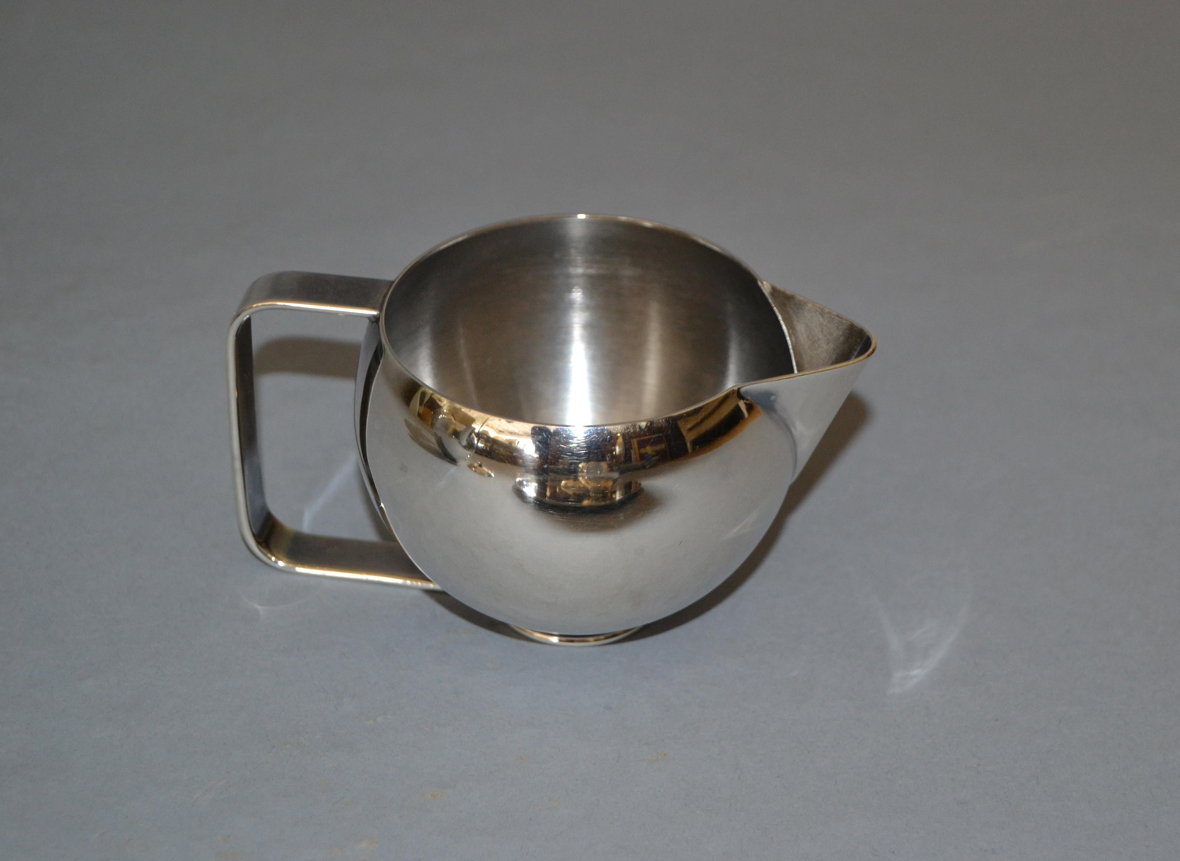 50s Old English Silver Plate Sechs Pieces Tee-Kaffee-Service auf runde Serviertablett im Angebot 1