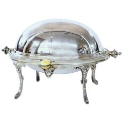 Old English Silverplate Revolving Butter Tureen, Wm. Hutton and Sons, Sheffield