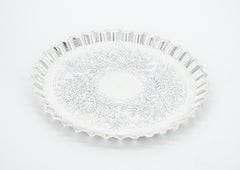 Old English Silverplate Salver Tray