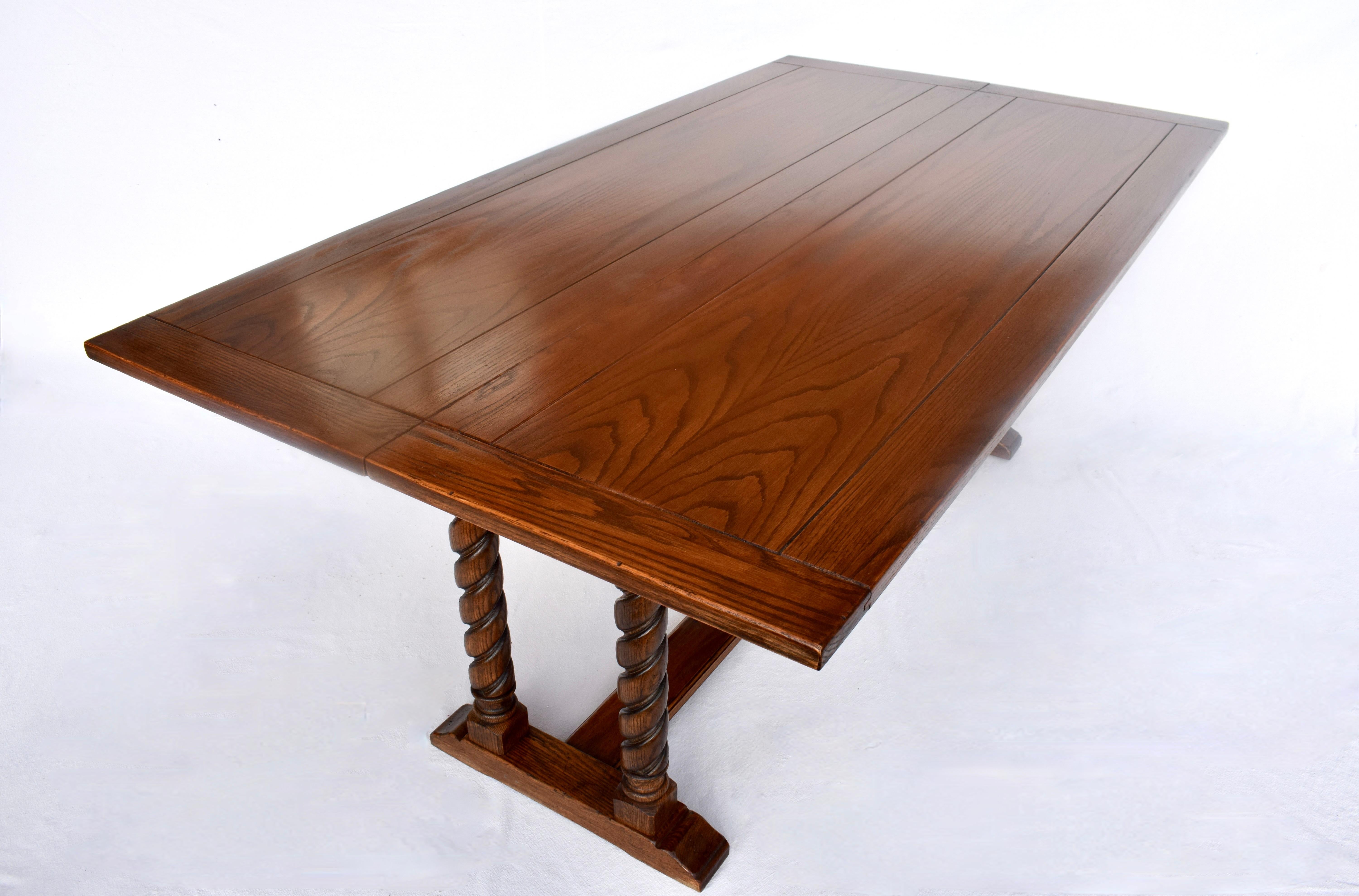 Old English Style Barley Twist Dining Table 4