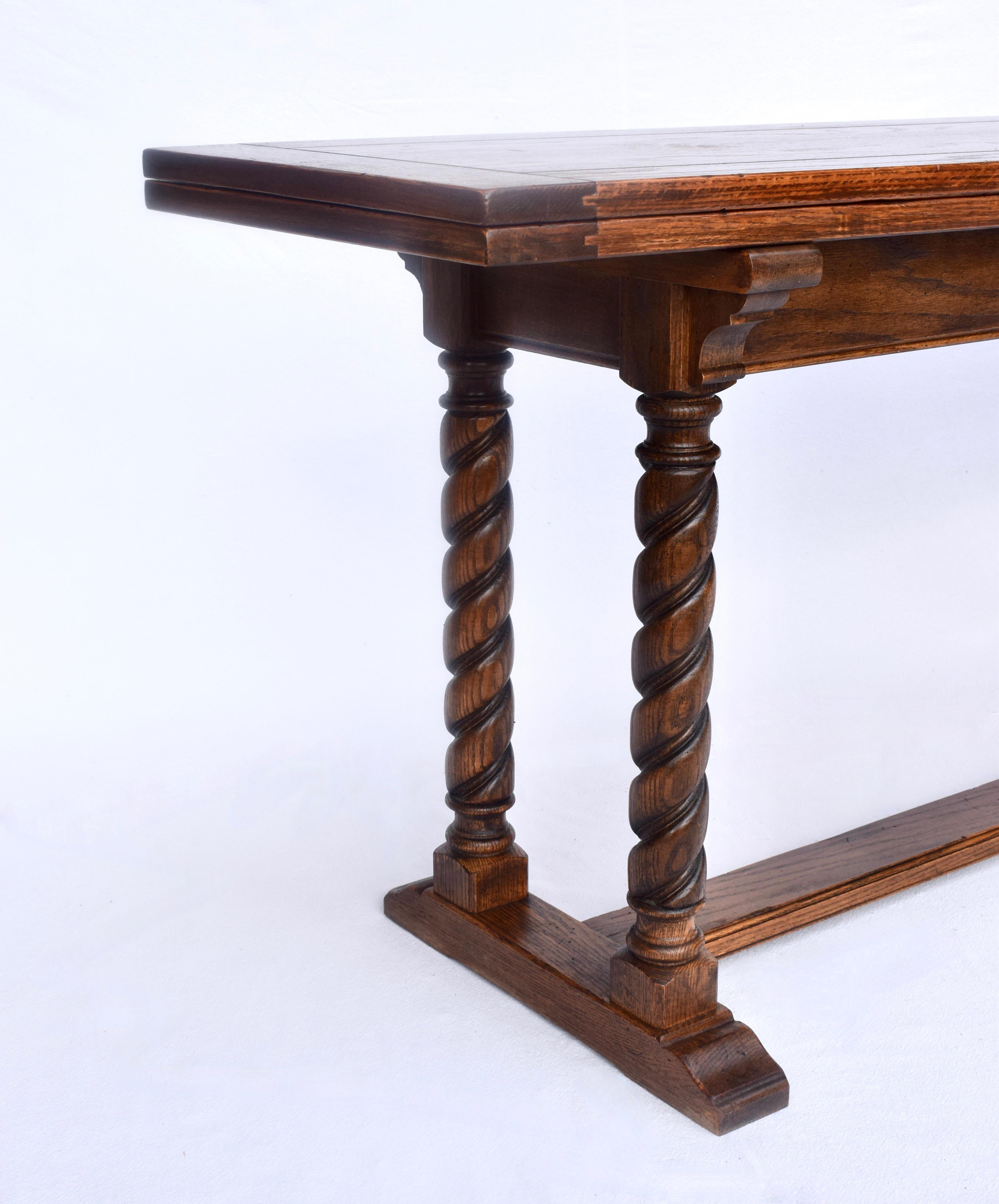 Old English Style Barley Twist Dining Table 1