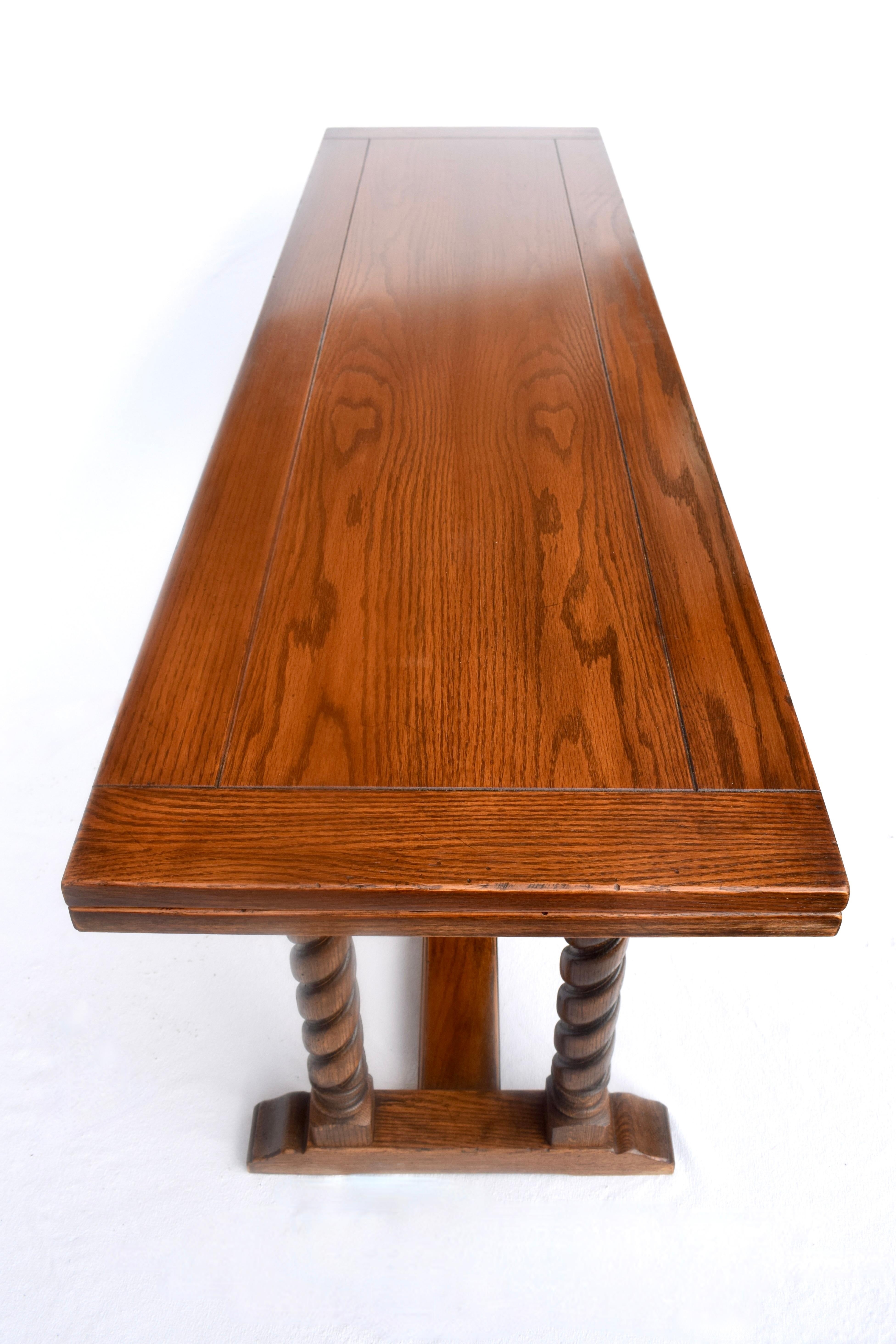 Old English Style Barley Twist Dining Table 2
