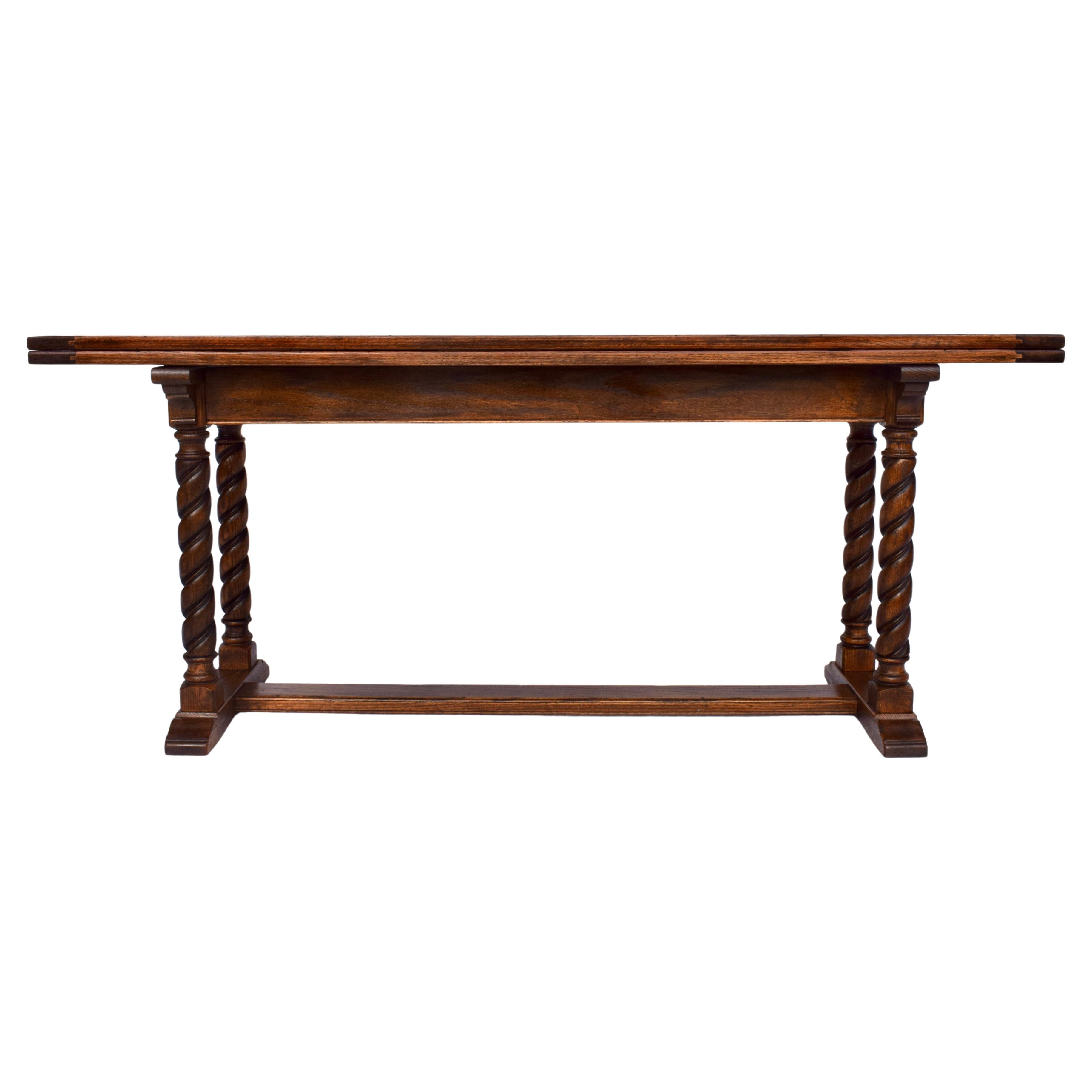 Old English Style Barley Twist Dining Table