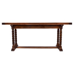 Old English Style Barley Twist Dining Table