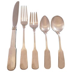 Old English Tipt by Gorham Sterling Silver Flatware Set 12 Service 60 Pcs Place