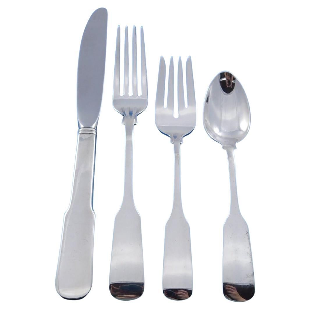 Set di posate in argento Sterling Old English Tipt by Gorham 8 Servizio 37 Pezzi Cena