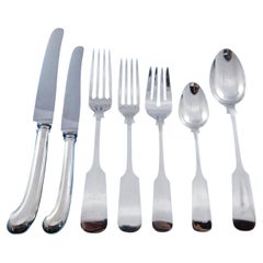 Old English Tipt by Gorham Sterling Silver Flatware Set 8 Service 60 pcs Pistol