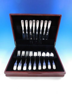 Old English Tipt by Gorham Sterling Silver Flatware Set for 8 Service 32 Pieces