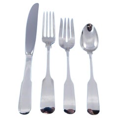 Old English Tipt by Gorham Sterling Silver Flatware Set for 8 Service 32 pieces