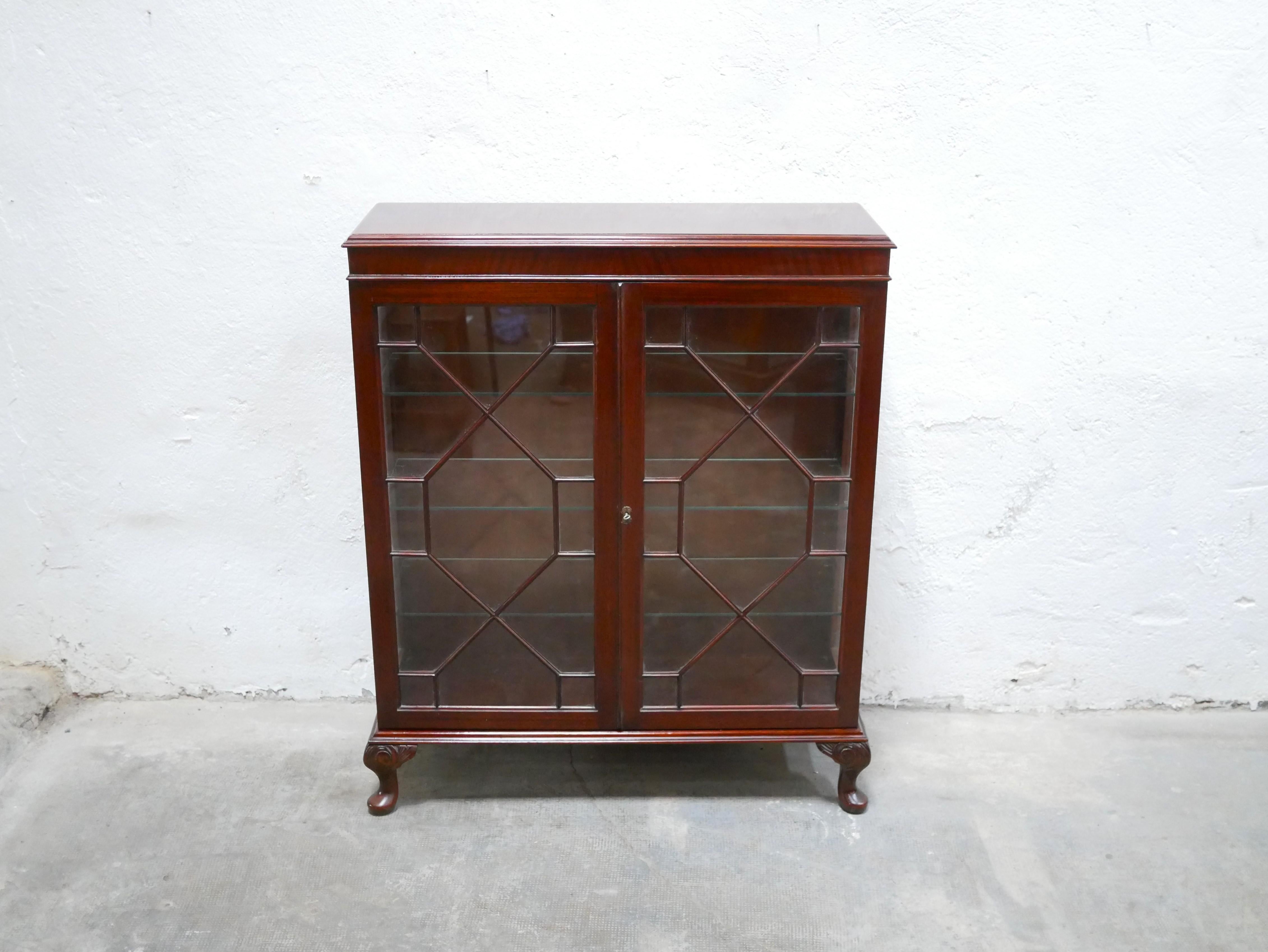 Old English Wooden Showcase For Sale 5