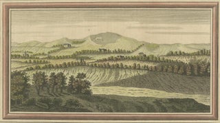 Old Engraving of White Horse Hill in the County of Berkshire, England, c1800, view 5