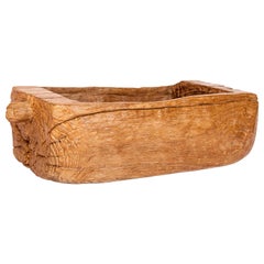 Used Old Eroded Teak Trough, Planter, North Thailand, Mid-20th Century