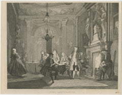 Antique print titled Nemo Loquebantur (No One Was Speaking), ca.1850