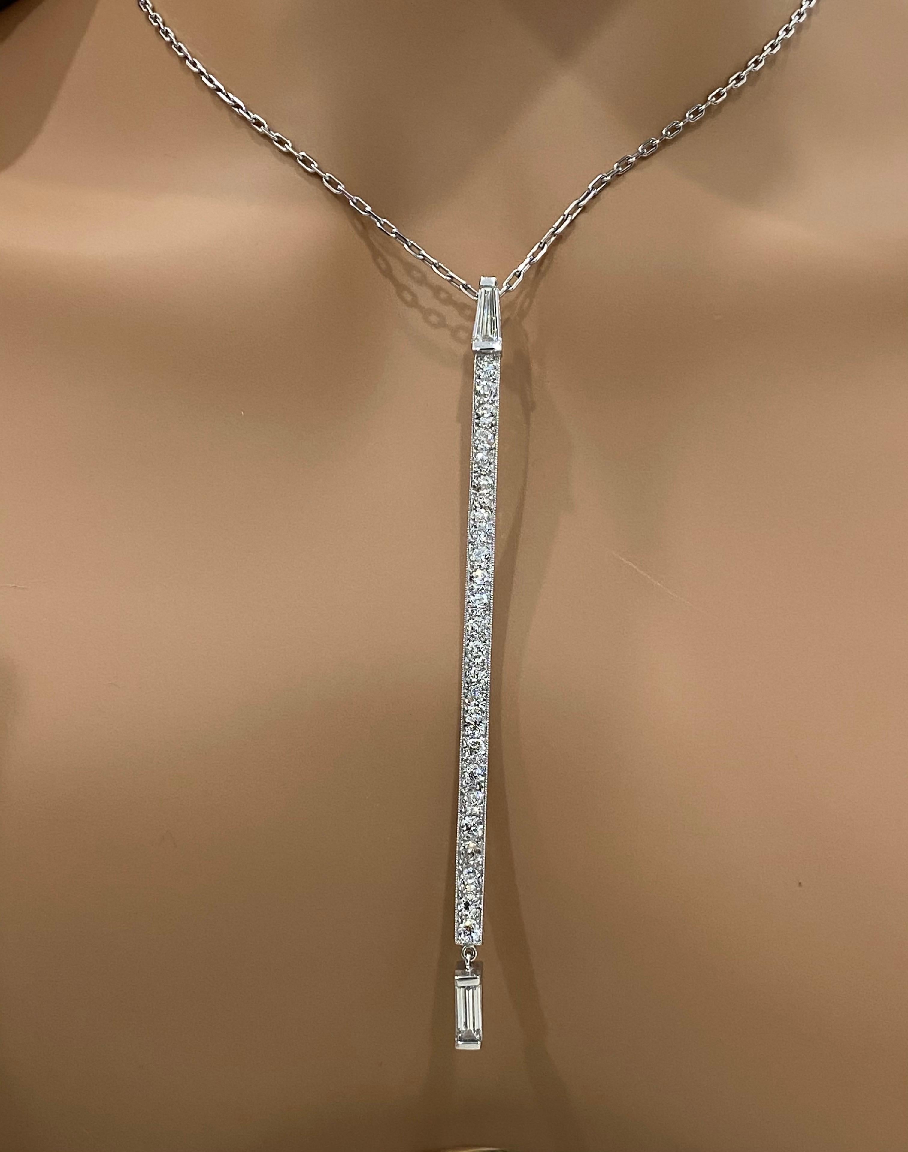 platinum bar pendant