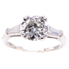 Alter europäischer Schliff 1,62 Karat Diamant-Verlobungsring