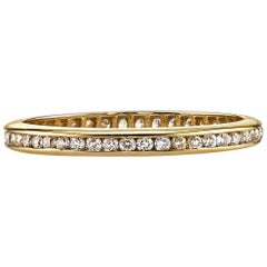 Handcrafted Madison Old European Cut Diamond Eternity Band by Single Stone