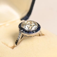 OEC Engagement Ring (Approx. 2.00-Carats) Halo, Platinum