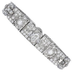 Old European Cut Diamond Art Deco Bracelet
