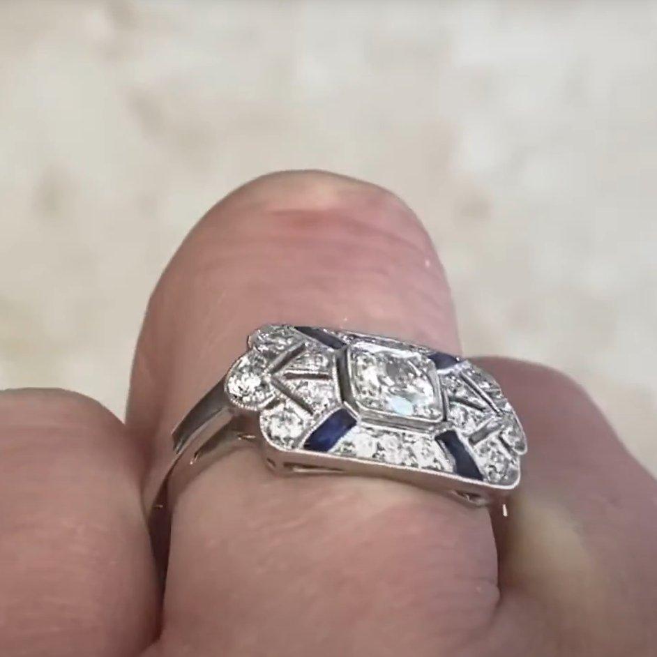 Old European Cut Diamond Art Deco Style Engagement Ring (Approx 0.25-Carat) en Excelente estado para la venta en New York, NY