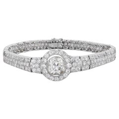 Bracelet de diamants taille européenne ancienne, 18,08 carats