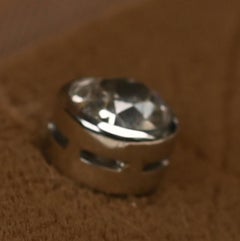 Old European Cut Diamond Bezel Set Stud Earrings 0.45ct Platinum