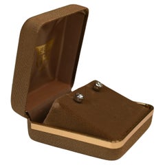 Orecchini con diamanti taglio europeo antico (circa 0,4 carati), platino