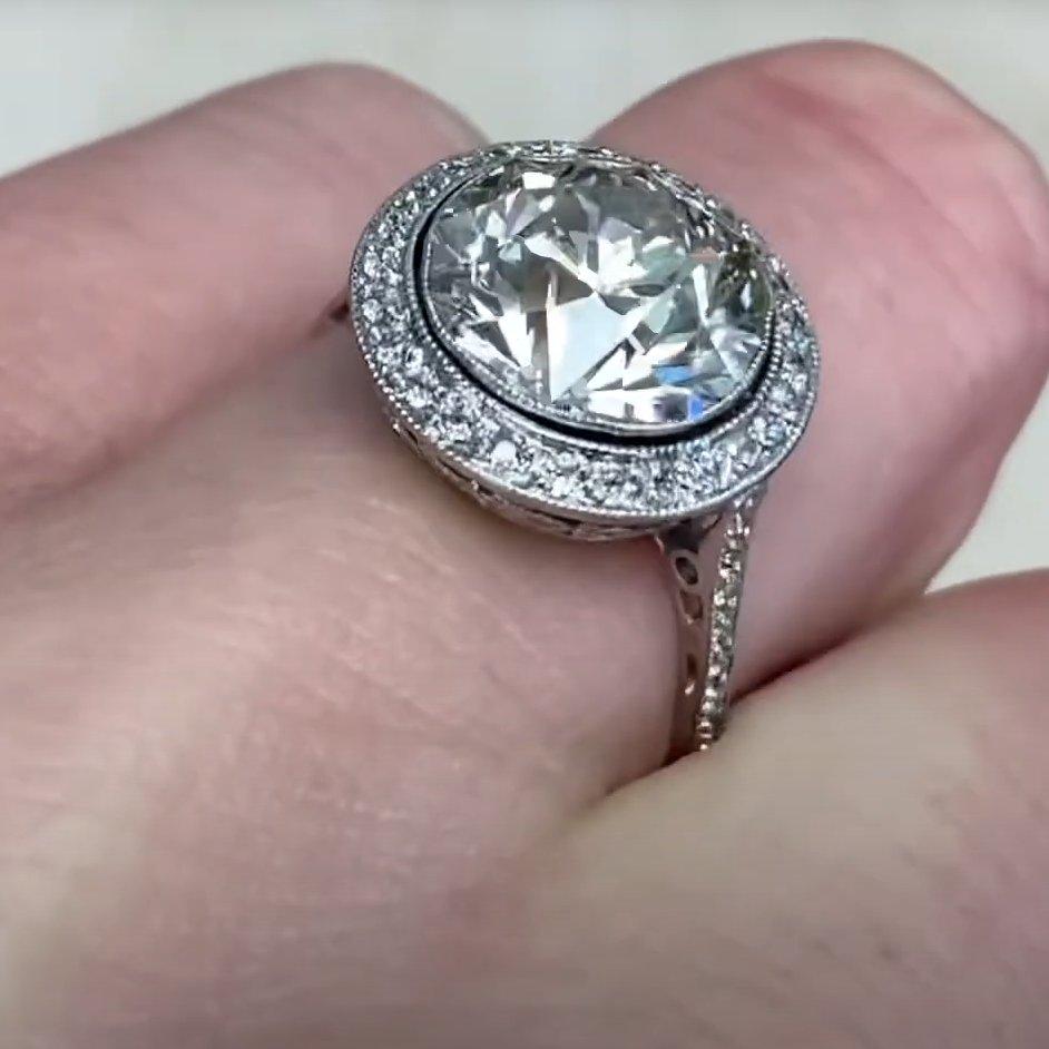 Donna Old European Cut Diamond Engagement Ring (Approx. 4.30-Carats), Platinum in vendita