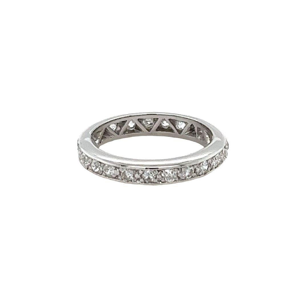 Old European Cut Diamond Eternity Band For Sale 2