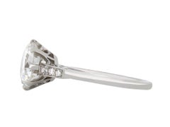 Old European Cut Diamond 2.24 carats Flanked Solitaire Ring, English, circa 1920