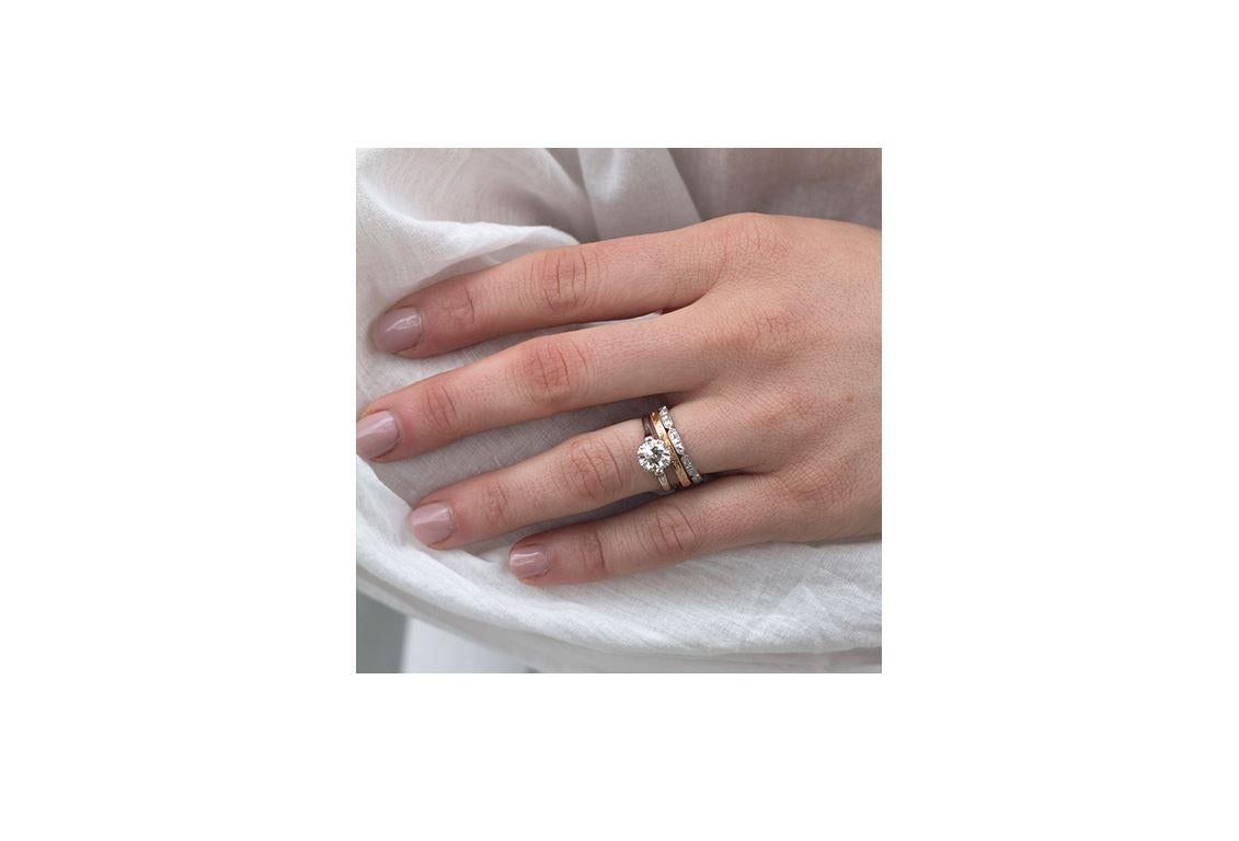 Women's Old European Cut Diamond Gold Engagement Ring