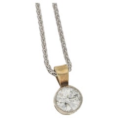Old European Cut Diamond Pendant on Chain