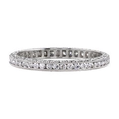Handcrafted Madison Old European Cut Diamond Eternity Band by Single Stone